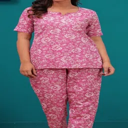 MAINA CREATION Printed Pure Cotton Night Suit-picture-14