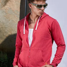 Campus Sutra Men Cotton Hooded Sweatshirt-image-14