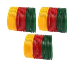 SAVORADE Set Of 24 Multi Glass Bangle-picture-41