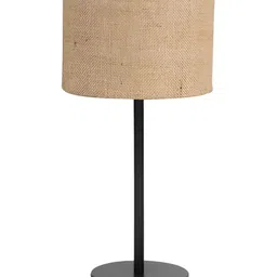 Aura Beige Traditional Cylindrical Shaped Table Lamp image 5