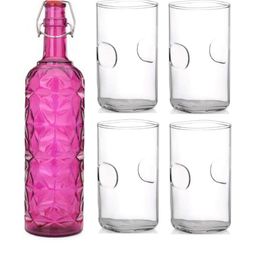 SOMIL Pink Glass Airtight Can Bottle-picture-33