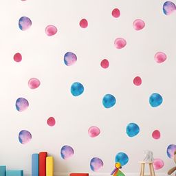 CVANU 104Pcs Blue & Purple Self-Adhesive Wall Sticker-picture-17