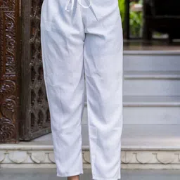 VredeVogel Floral Woven Design Mirror Work Chanderi Silk Kurta With Trouser & Dupatta image 2