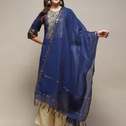 Biba Ethnic Motifs Woven Design Dupatta with Zari-picture-56