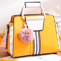 StyleCast Women Striped Structured Handheld Bag image 2