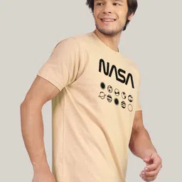 Greylongg Men Typography Printed Applique T-shirt image 3