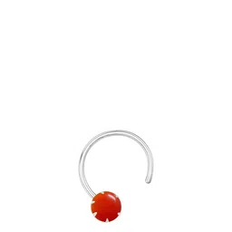 Peenzone Jewellers Silver-Plated Onyx Stud Nosepin-picture-13
