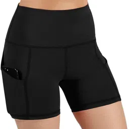 crabina Solid Women Black Casual Shorts-picture-20