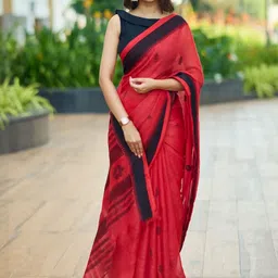 Moda Rapido Ethnic Motifs Silk Blend Handloom Banarasi Saree image 3