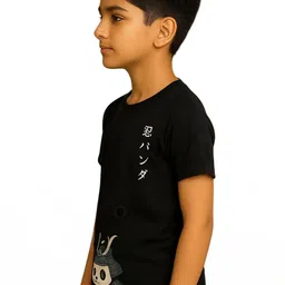 TeeSlix Unisex Black Tshirts image 4