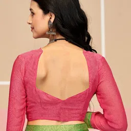 DIVASTRI Floral Poly Chiffon Saree image 5