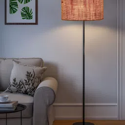 Devansh Beige Cylindrical FloorLamps image 3