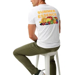 HERE&NOW Men Printed Bio Finish T-shirt image 3