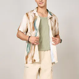 Urban Ranger by pantaloons Men Slim Fit Opaque Printed Casual Shirt-picture-29