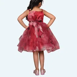 Modish Floral Georgette Fit & Flare Dress image 2