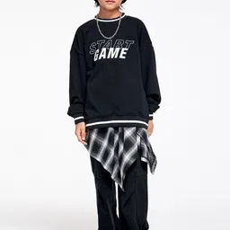 LULU & SKY Kids Typography Printed Sweatshirt image 2