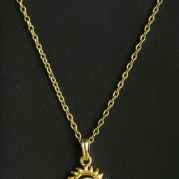 Balaji Gold Gold-Plated Copper Artificial Stones Pendant image 2