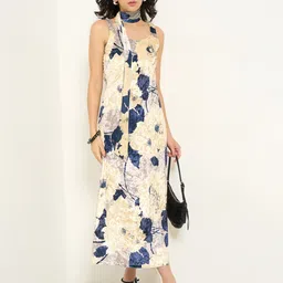 Honey by Pantaloons Women Floral Print Round Neck Maxi Dress-picture-17