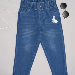 Pantaloons Junior Girls Cotton Mid-Rise Light Fade Jeans-picture-32