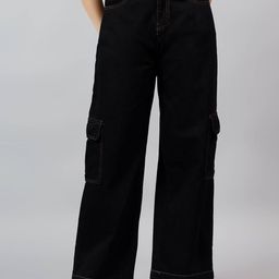 Stylecast X Kotty Women Relaxed Fit High-Rise Stretchable Cargos Jeans-picture-40
