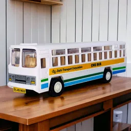 sarasi Mini City Bus, Durable Quality, Pull Back Action, No Sharp Edges image 4