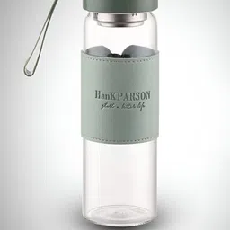 YELONA Green Single Glass Solid Double Wall Vacuum Water Bottle-image-5