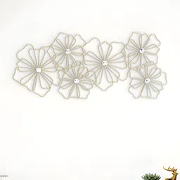 Home Centre Iliano Cast Yellow & White Floral Wall Decor-picture-23