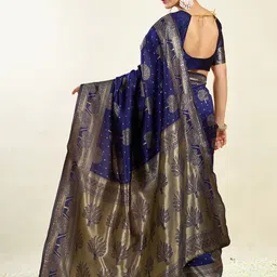 KALINI Woven Design Zari Banarasi Saree image 4