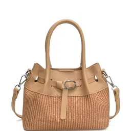 CORSICA Women Textured Structured Buckle Detail Handheld Bag-picture-25