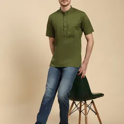 Moda Rapido Men Asymmetric Kurta image 5