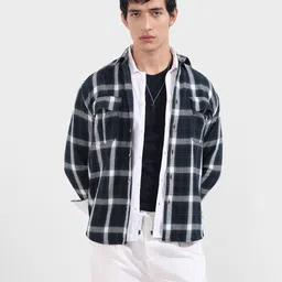 The Indian Garage Co Relaxed Fit Tartan Checked Casual Shirt-picture-27