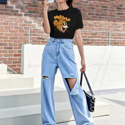 The Dry State Pack Of 2 Graphic Printed Round Neck Cotton T-shirts image 3