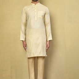 Arihant Rai Sinha Men Ethnic Motifs Printed Regular Kurta with Pyjamas-picture-37