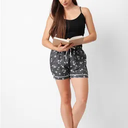 FashionRack Women Pack of 2 Printed Mid-Rise Lounge Shorts image 2