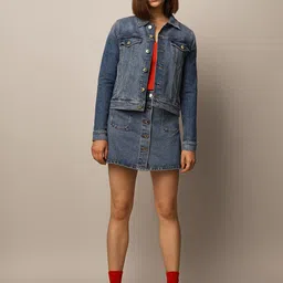 ONLY Women Washed Denim Jacket image 5