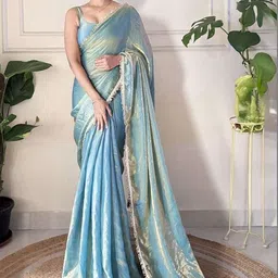 Branzios Sequinned Tissue Saree-picture-13