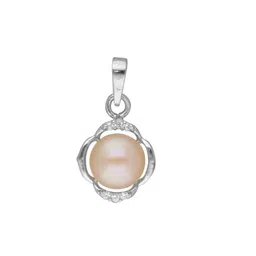 Sri Jagdamba Pearls Dealer 92.5 Sterling Silver Circular Pendant image 2
