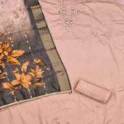 Lilots Unstitched Dress Material image 4