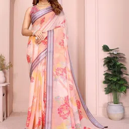Moda Rapido Floral Chanderi Saree image 5