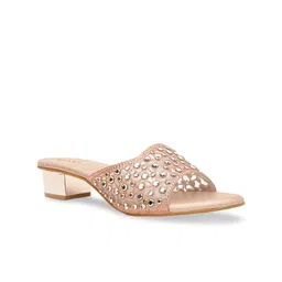 Rocia Ethnic Embellished Open Toe Block Sandals image 5