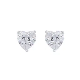 Nipura 925 Sterling Sliver Plated CZ Studded Contemporary Studs Earrings-picture-41