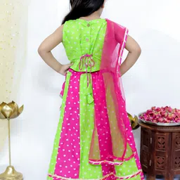 KID1 Girls Printed Ready to Wear Lehenga & Blouse With Dupatta image 2