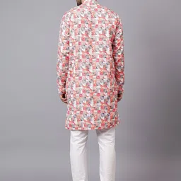 VIBEPRINT Men Geometric Printed Kurta image 5
