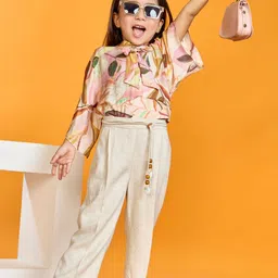 Peppermint Girls Printed Top with Trousers-picture-52