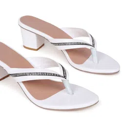 KALINI Embellished PVC Party Block Sandals image 4