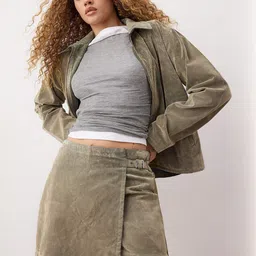 Trendyol Women Mid-Rise Pure Cotton A-Line Mini Skirt-image-33