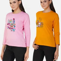 Metronaut Women 2 Printed Bio Finish T-shirt image 5