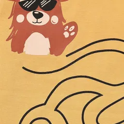 Nite Flite Kids Graphic Printed Round Neck T-shirt With Pyjamas image 4