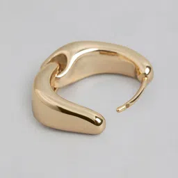 Forever New Gold-Plated Contemporary Hoop Earrings image 4