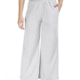 E-MAX Cotton Mid-Rise Wide Leg Lounge Pants-picture-21